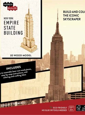 预订IncrediBuilds: New York: Empire State Building 3D Wood Model[9781682980422]