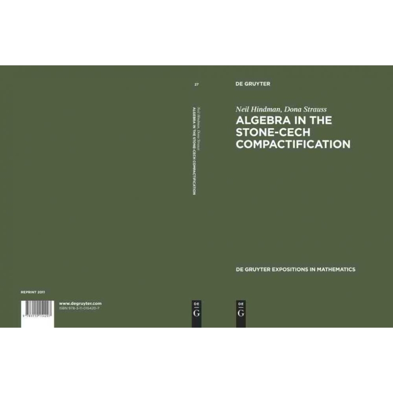 按需印刷DGYT Algebra in the Stone Cech Compactification[9783110154207]