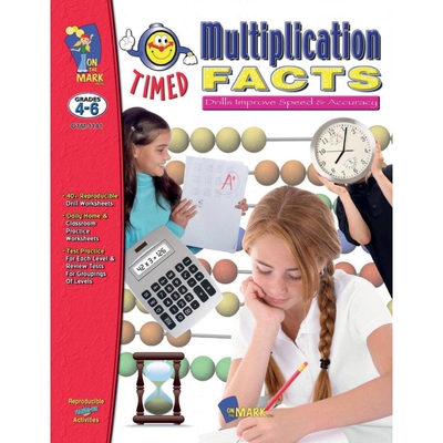 按需印刷Timed Multiplication Drill Facts Grades 4-6[9781550358995]