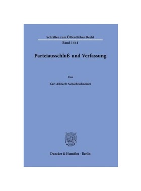 预订【德语】Parteiausschlu? und Verfassung.: