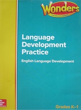 现货Reading Wonders ELD Grade K-1 Language Development Practice BLM[9780021314232]