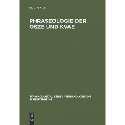 按需印刷不退不换DEG Phraseologie der OSZE und KVAE[9783110151336]