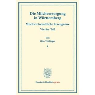 预订不退不换德语 Die Milchversorgung in Wurttemberg.:Milch