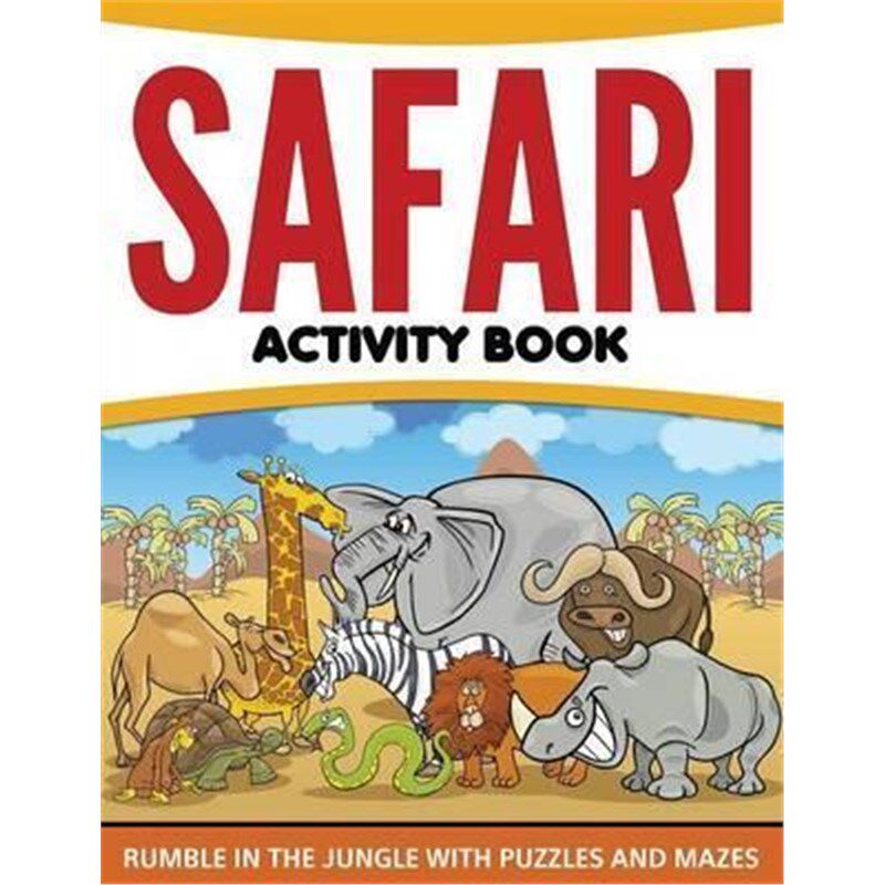 按需印刷不退不换Safari Activity Book:Rumble in the Jungle With Puzzles and Mazes[9781681458342]