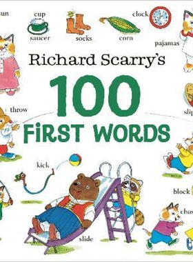 现货 Richard Scarry's 100 First Words