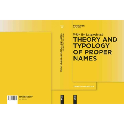 按需印刷DGYT Theory and Typology of Proper Names[9783110190861]