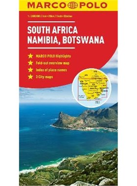 预订South Africa, Namibia & Botswana Map