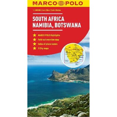 预订South Africa, Namibia & Botswana Map