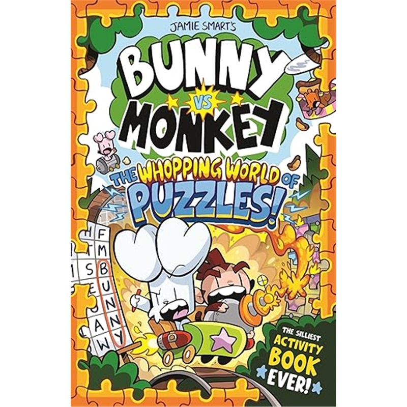 现货Bunny vs Monkey: The Whopping World of Puzzles (a Phoenix Comic Book, from the m[9781788453509]