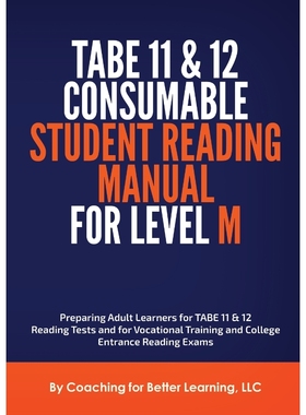 按需印刷TABE 11 and 12 Consumable Student Reading Manual for Level M[9781737760801]