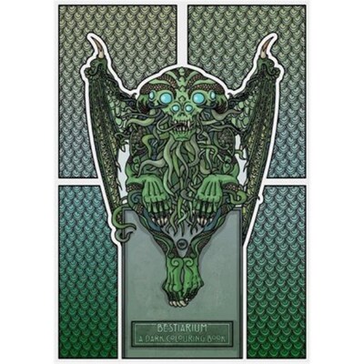 预订不退不换德语Bestiarium - A Dark Colouring Book:Ein düsteres Ausmalbuch  涂色书