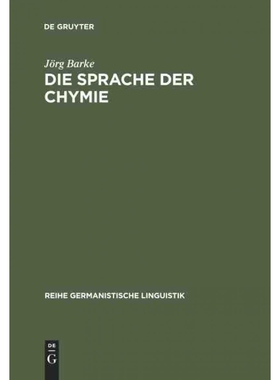 按需印刷不退不换DEG Die Sprache der Chymie[9783484311114]