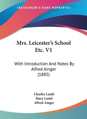 按需印刷Mrs. Leicester's School Etc. V1[9780548837108]