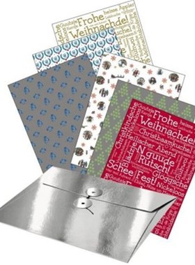 预订【德语】Weihnachtlich hessisch verpackt:12 Geschenkpapier-Bogen mit hessischen Moziven