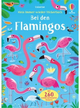 预订【德语】 Mein Immer-wieder-Stickerbuch: Bei den Flamingos[9781789414356]