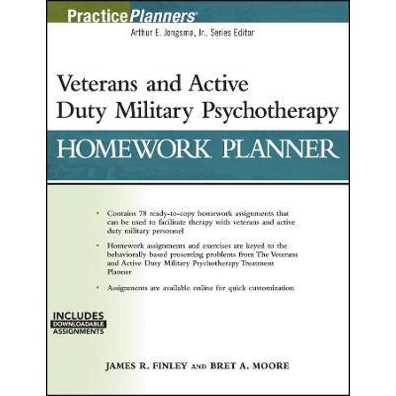 预订Veterans and Active Duty Military Psychotherapy Homework Planner:(with Download)