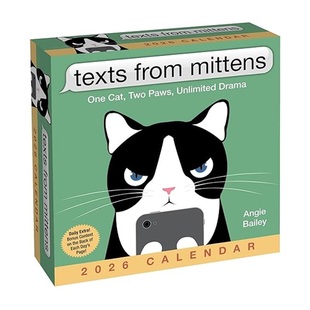 Cat Calendar 小猫米顿来信2026年每日一历Texts Day 2026 the Mittens from 日历台历 2026原版