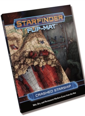 预订Starfinder Flip-Mat: Crashed Starship[9781640783317]