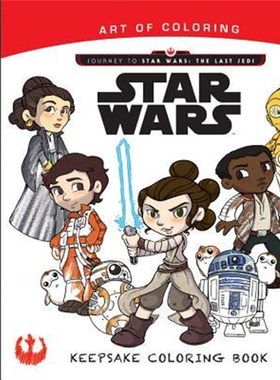 预订Art of Coloring Journey to Star Wars: The Last Jedi: Keepsake Coloring Book
