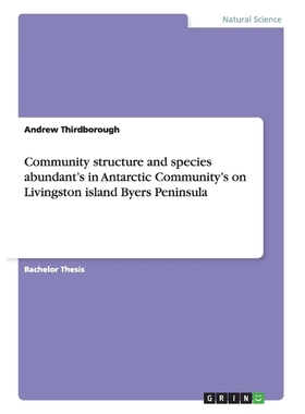 预订Community structure and species abundant's in Antarctic Community's on Livingston island Byers Penin
