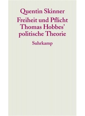 预订【德语】Freiheit und Pflicht:Thomas Hobbes`politische Theorie. Frankfurter Adorno-Vorle