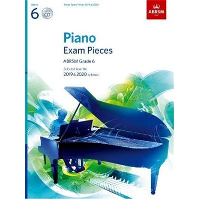 预订Piano Exam Pieces 2019 & 2020, ABRSM Grade 6, with CD:Selected from the 2019 & 2020 syllabus