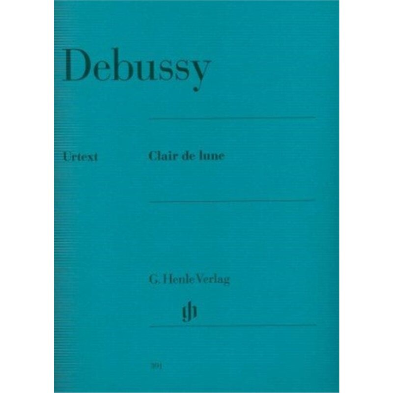 进口乐谱 享乐 德彪西 debussy clair de lune 月光  德国亨乐