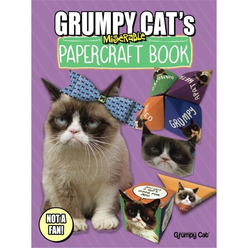 预订不退不换Grumpy Cat's Miserable Papercraft Book[9780486803210]