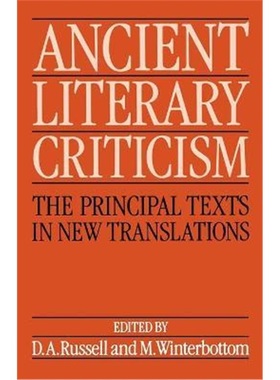 按需印刷Ancient Literary Criticism:The Principal Texts in New Translations[9780198143604]