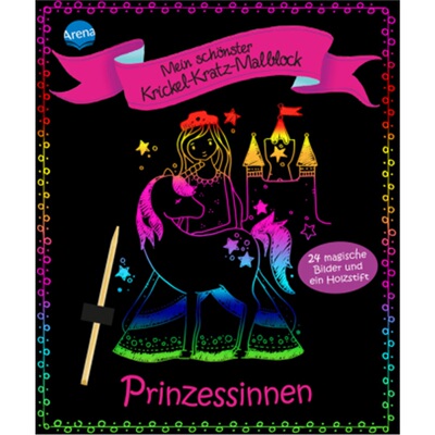 预订【德语】Mein schonster Krickel-Kratz-Malblock - Prinzessinnen[9783401712369]