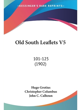 按需印刷Old South Leaflets V5[9781104661861]