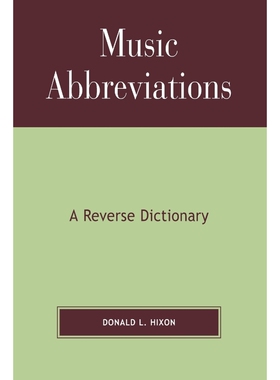 按需印刷Music Abbreviations[9780810848344]