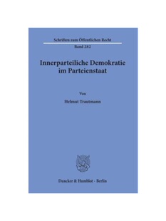 预订【德语】Innerparteiliche Demokratie im Parteienstaat.: