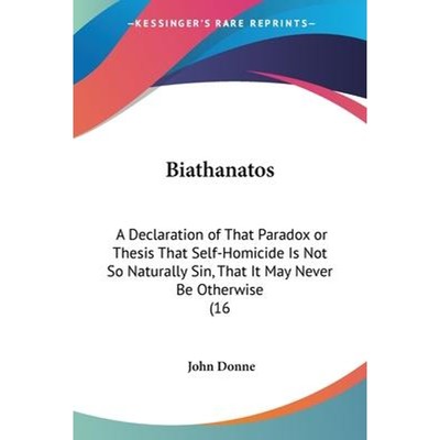 按需印刷Biathanatos[9781104856144]
