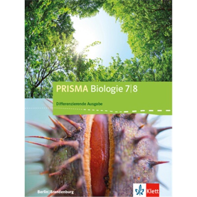 预订【德语】 PRISMA Biologie 7/8. Differenzierende Ausgabe Berlin, Brandenburg[9783120683063]