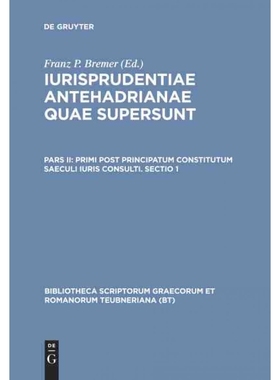 按需印刷DEG Primi post principatum constitutum saeculi iuris consulti. Sectio 1[9783598714603]