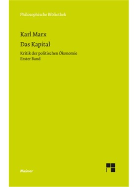 预订【德语】Das Kapital:Kritik der politischen Ökonomie. Erster Band