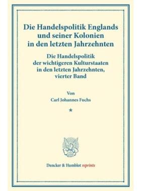 预订不退不换德语 Die Handelspolitik Englands und seiner Ko