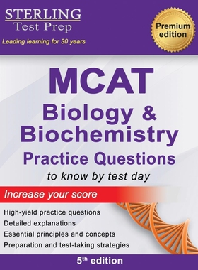 按需印刷不退不换 MCAT Biology & Biochemistry Practice Questions