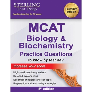 按需印刷不退不换 MCAT Biology & Biochemistry Practice Questions