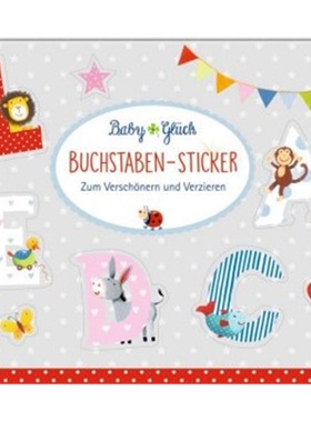 预订【德语】 Stickerbuch - BabyGlück - Buchstaben-Sticker[4050003947501]