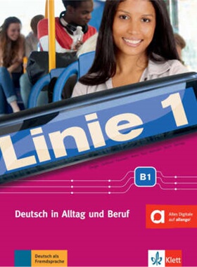 预订不退不换德语 Linie 1 - Kurs- und Übungsbuch B1, m. DVD-ROM[9783126070942]
