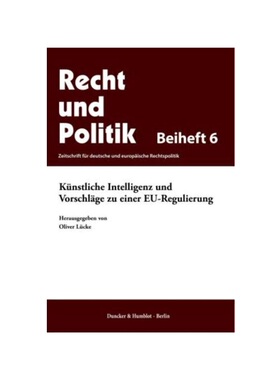 预订不退不换德语Künstliche Intelligenz und Vorschl?ge zu einer EU-Regulierung.: