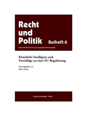 预订不退不换德语Künstliche Intelligenz und Vorschl?ge zu einer EU-Regulierung.: