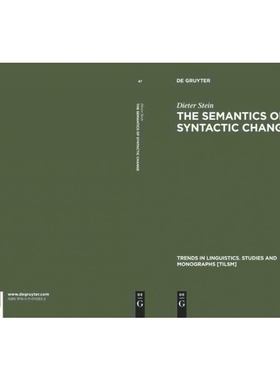 按需印刷DGYT The Semantics of Syntactic Change[9783110112832]