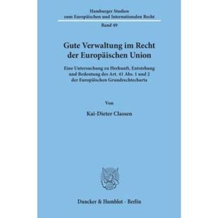 Verwaltung Gute Recht Europaischen 预订 der 德语