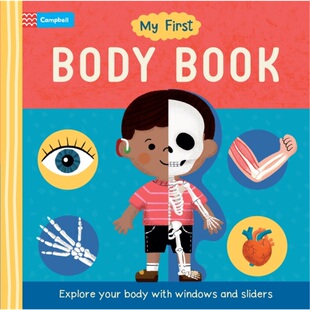Body Book 英文原版 纸板书 儿童启蒙 First 身体 现货 我