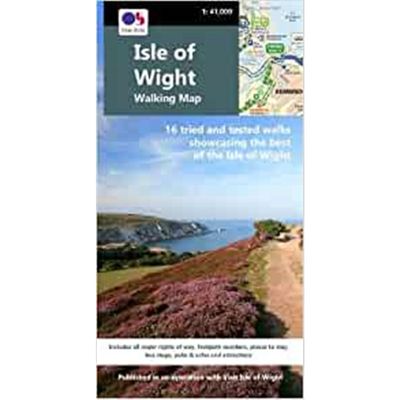 预订Isle of Wight Walking Map:16 tried & tested walks showcasing the best of the Isle of Wight