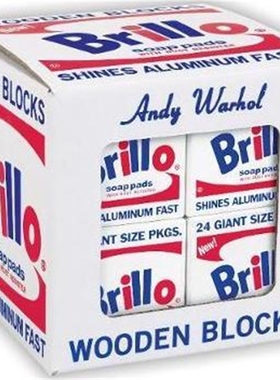 预订Andy Warhol Brillo Wooden Blocks   安迪·沃霍尔 积木 玩具  DIY  创意艺术品