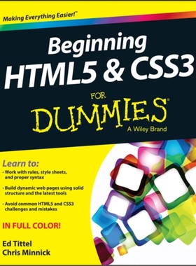 预订Beginning HTML5 and CSS3 For Dummies[9781118657201]